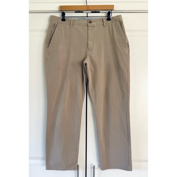 Bonobos chino pants straight leg 2.0 khakis stretch tan size 36 x 30 - Picture 1 of 11